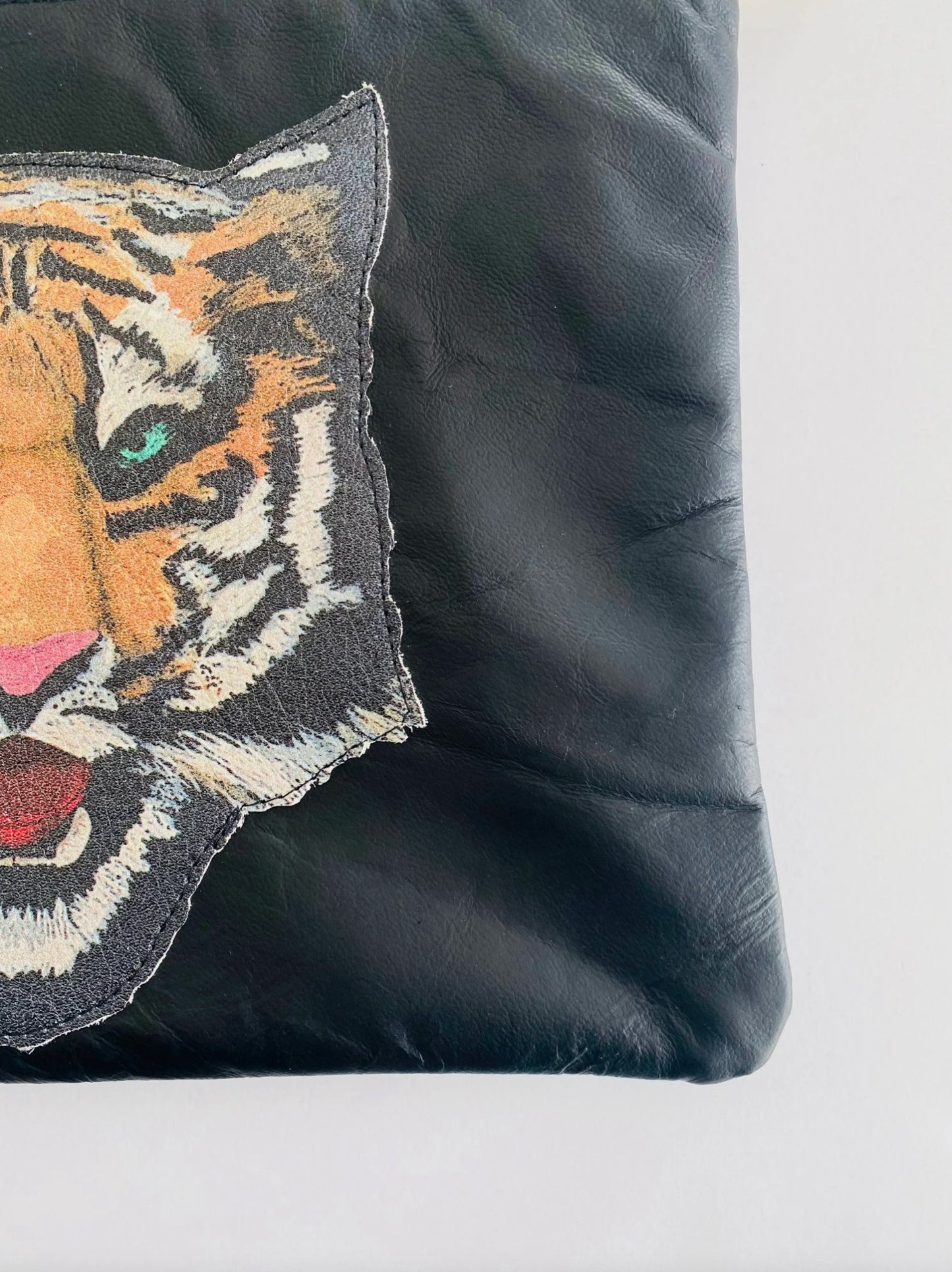 Original Leather Tiger Bag or Clutch - Addie Rose Boutique - Austin