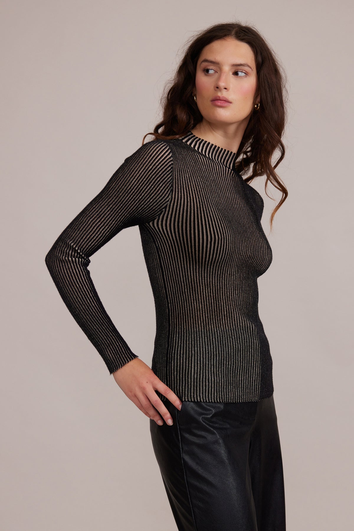 Pacie Knit Top in Black - Addie Rose Boutique - Austin