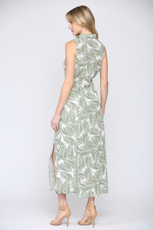 Palm Tree Dress - Addie Rose Boutique - Austin