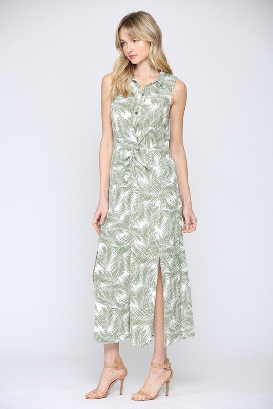 Palm Tree Dress - Addie Rose Boutique - Austin