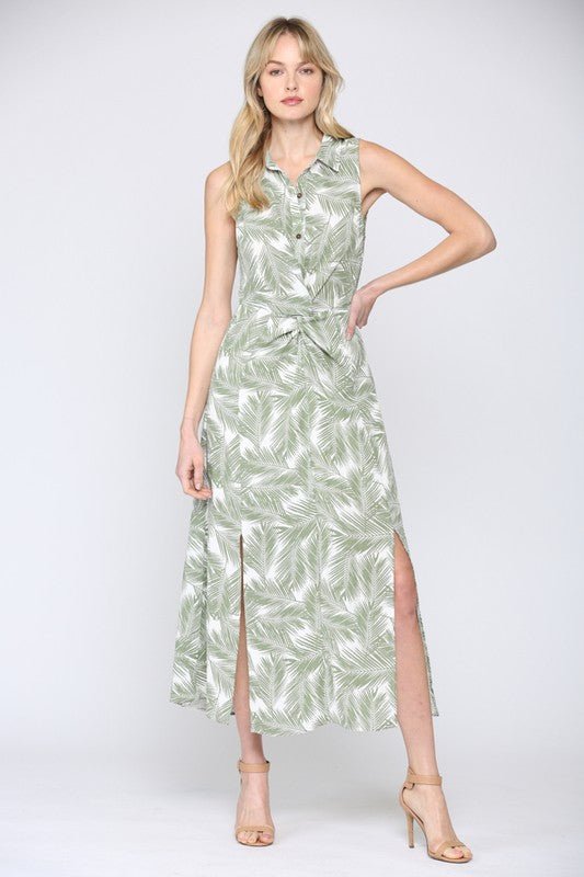 Palm Tree Dress - Addie Rose Boutique - Austin