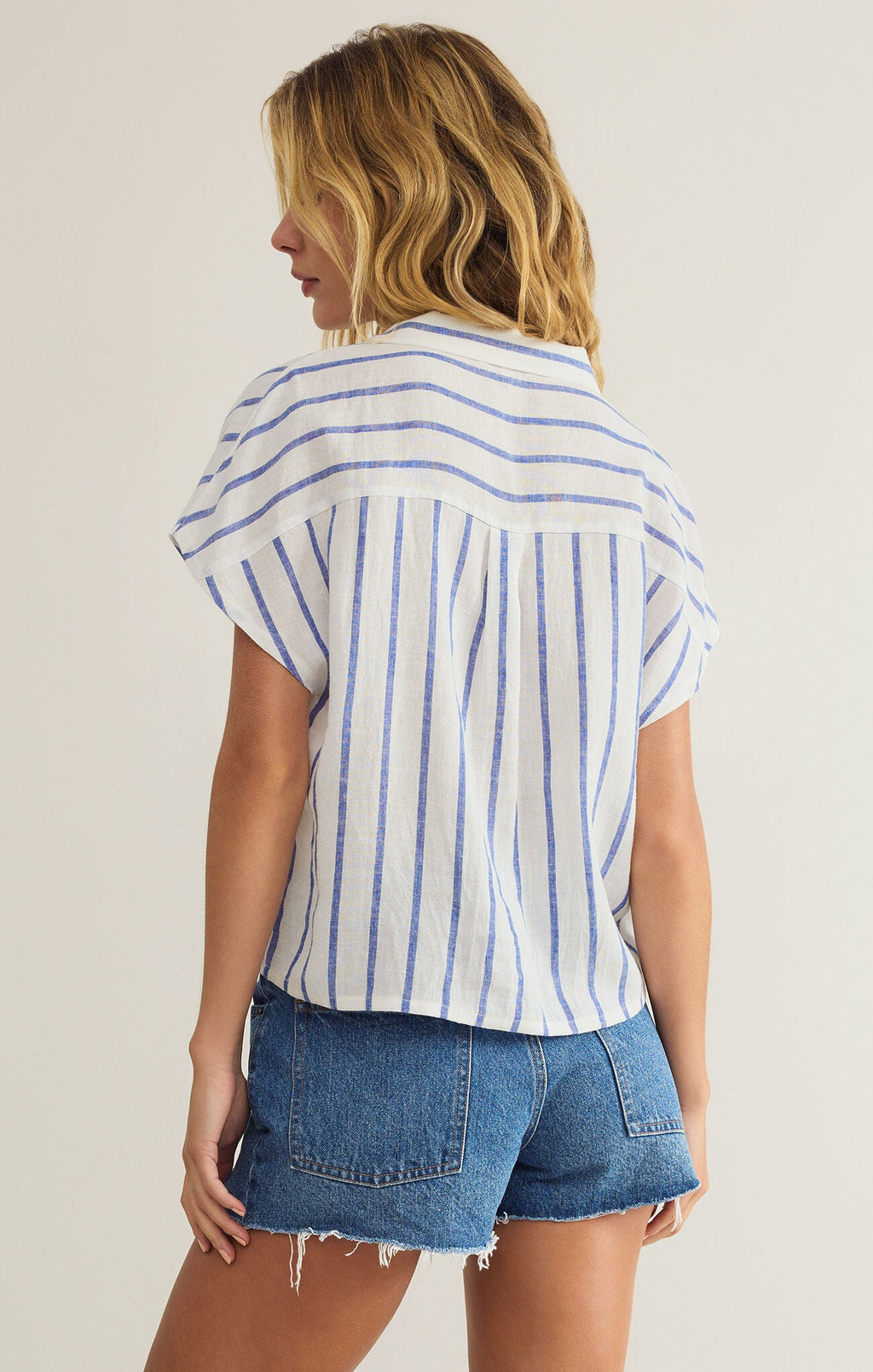 Parallel Button Down Top - Addie Rose Boutique - Austin