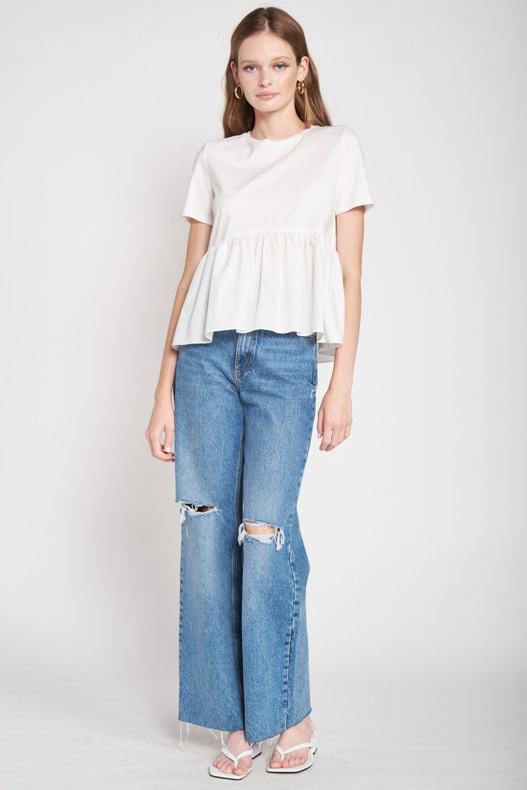 Pathways Babydoll Top - Addie Rose Boutique - Austin