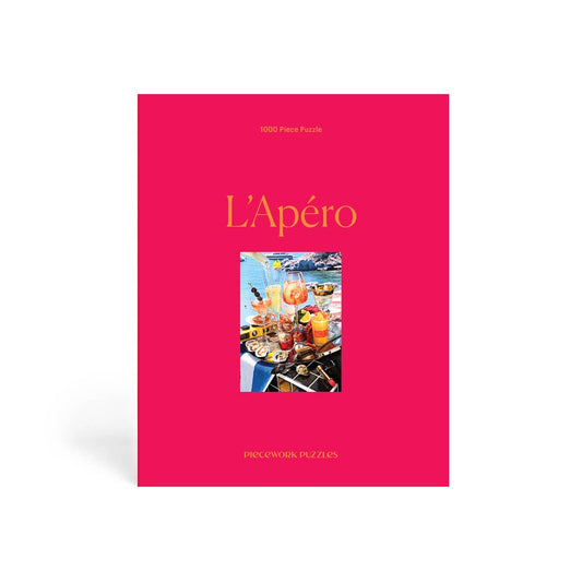 Piecework Puzzles - L'Apéro 1000 Piece Puzzle - Addie Rose Boutique - Austin