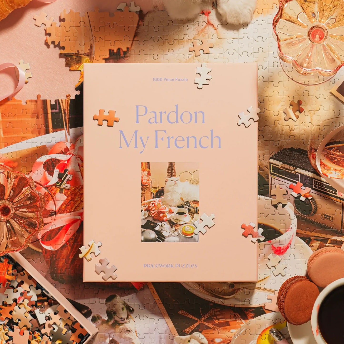 Piecework Puzzles - Pardon My French 1000 Piece Puzzle - Addie Rose Boutique - Austin