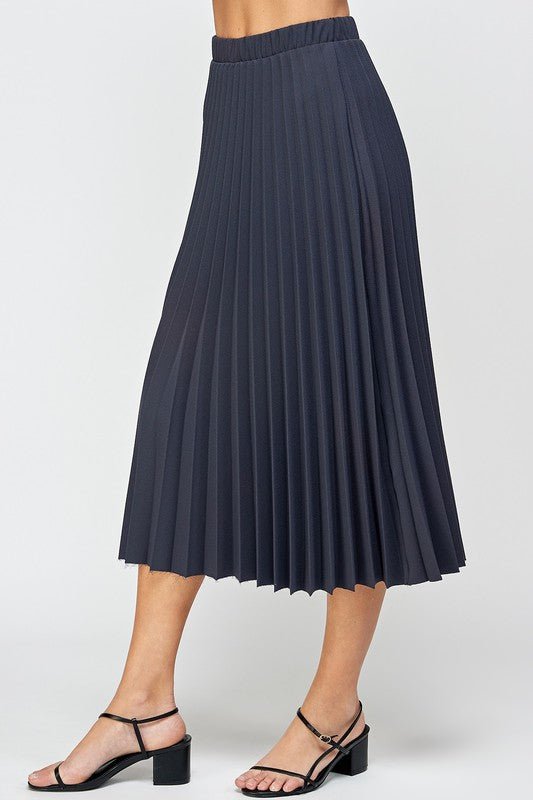 Pleated Crop Midi Skirt - Addie Rose Boutique - Austin