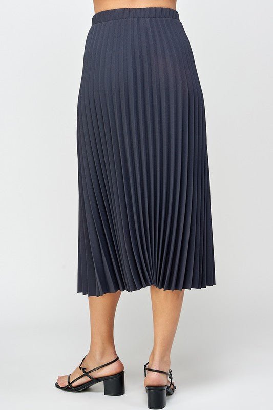 Pleated Crop Midi Skirt - Addie Rose Boutique - Austin