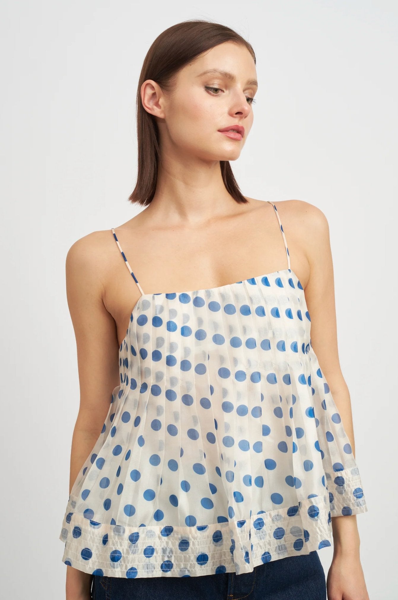 Polka Cami Top - Addie Rose Boutique - Austin