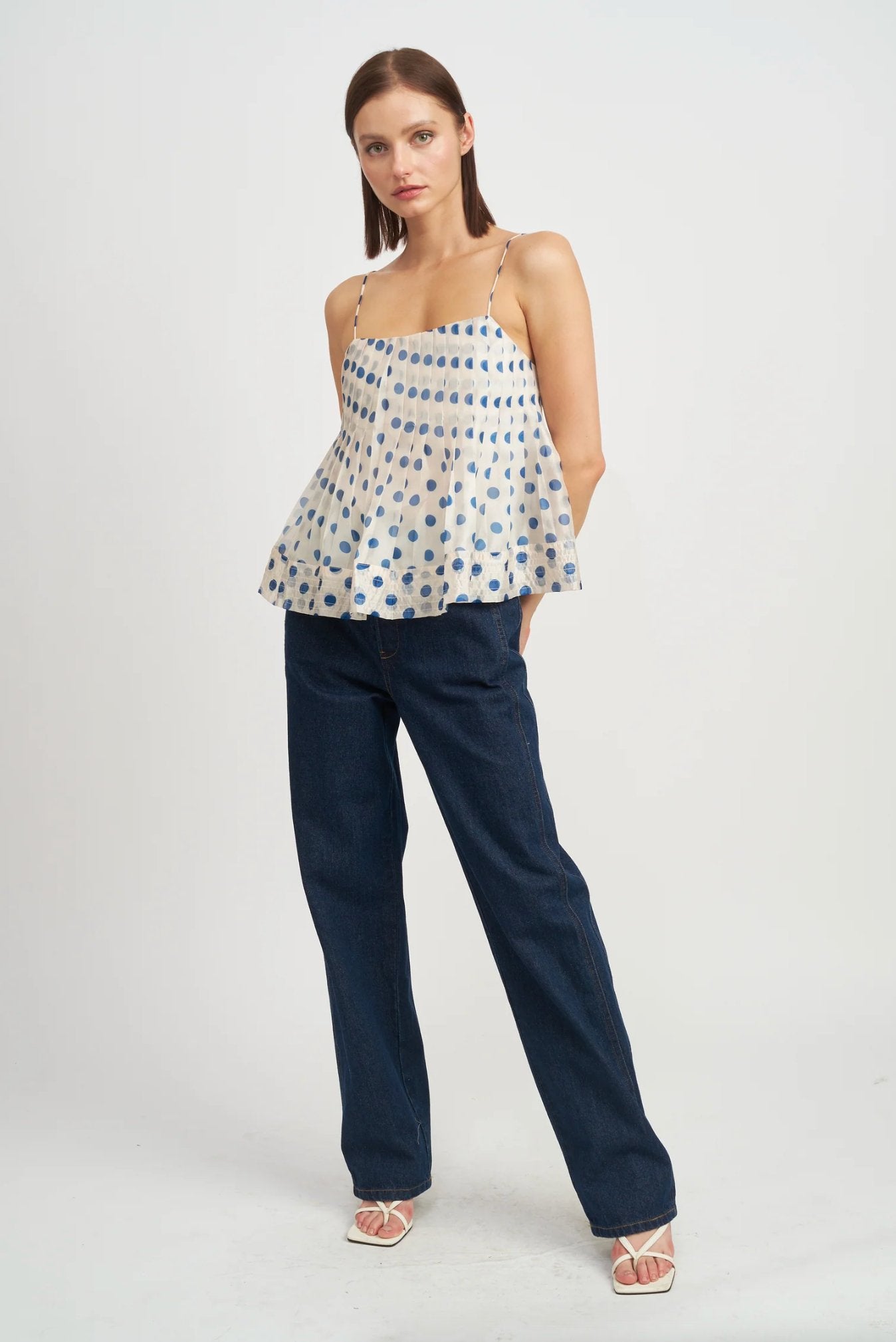 Polka Cami Top - Addie Rose Boutique - Austin