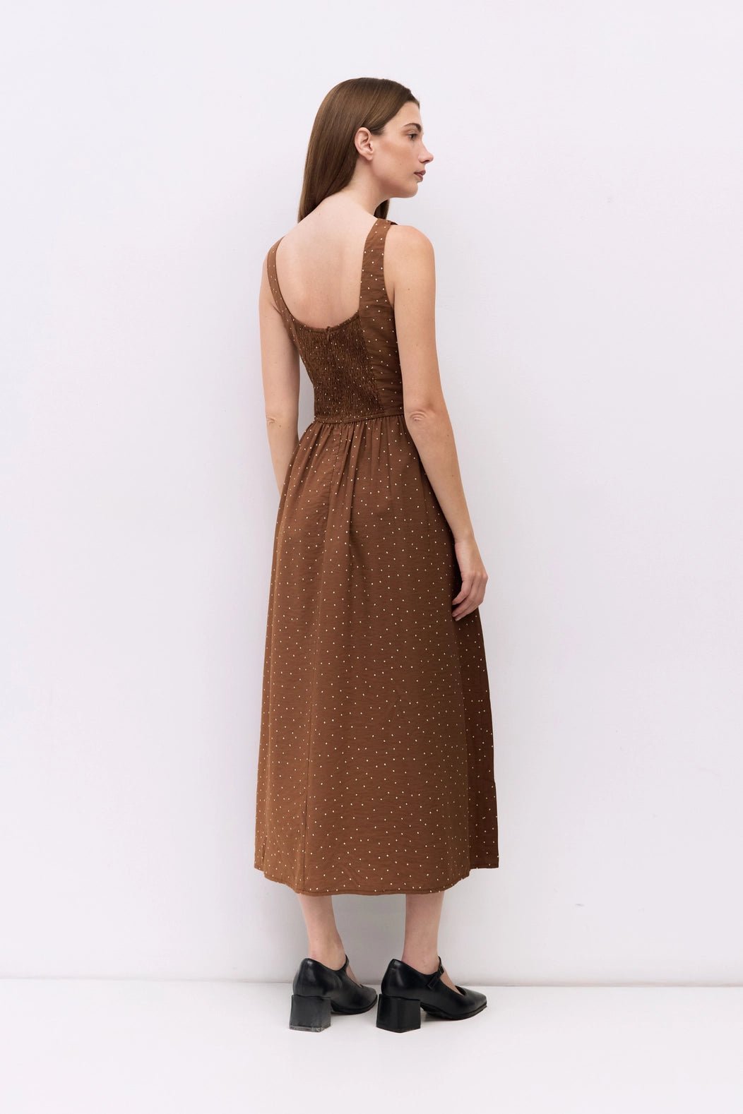 Polka Midi Dress - Addie Rose Austin