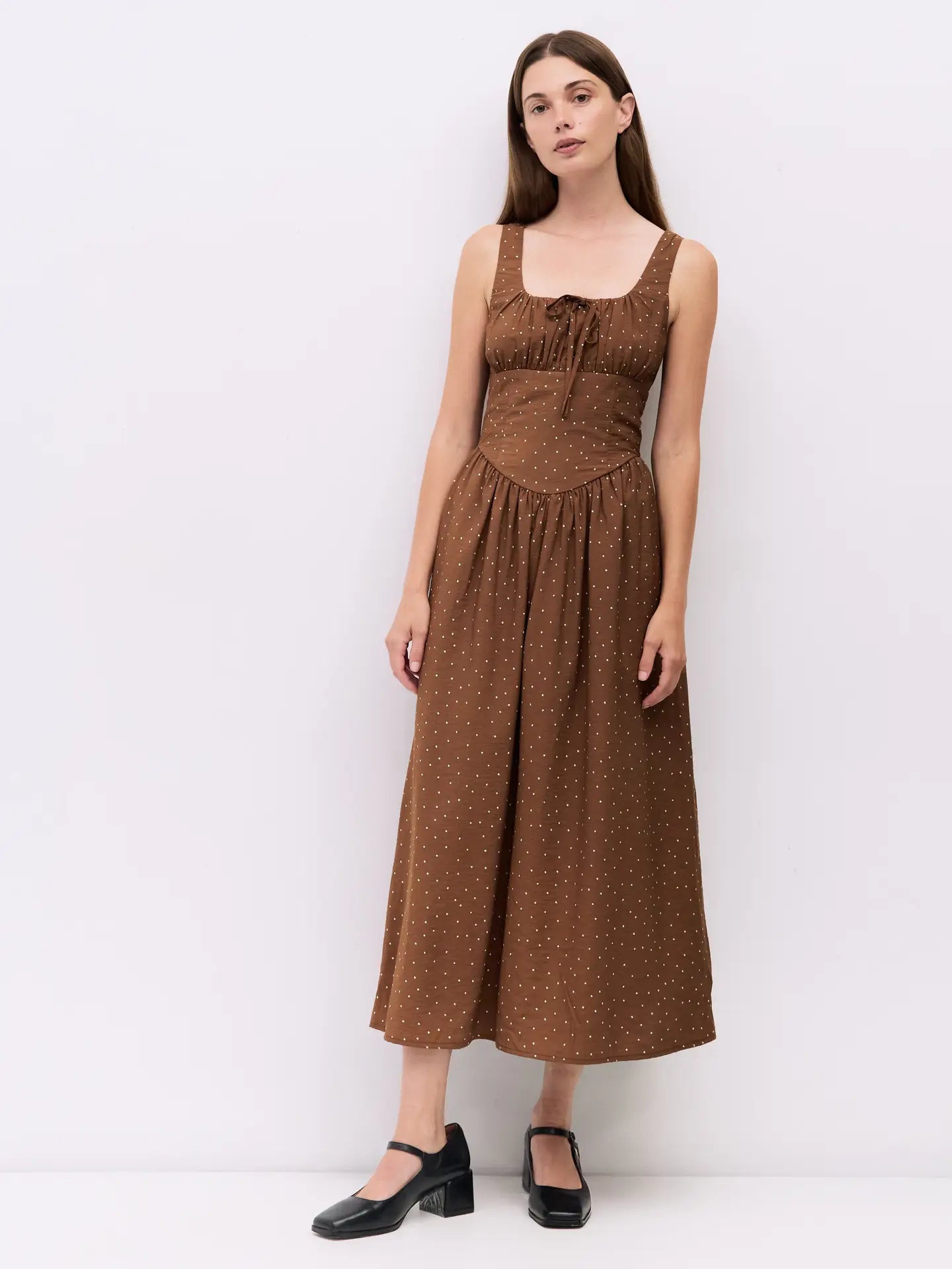 Polka Midi Dress - Addie Rose Austin