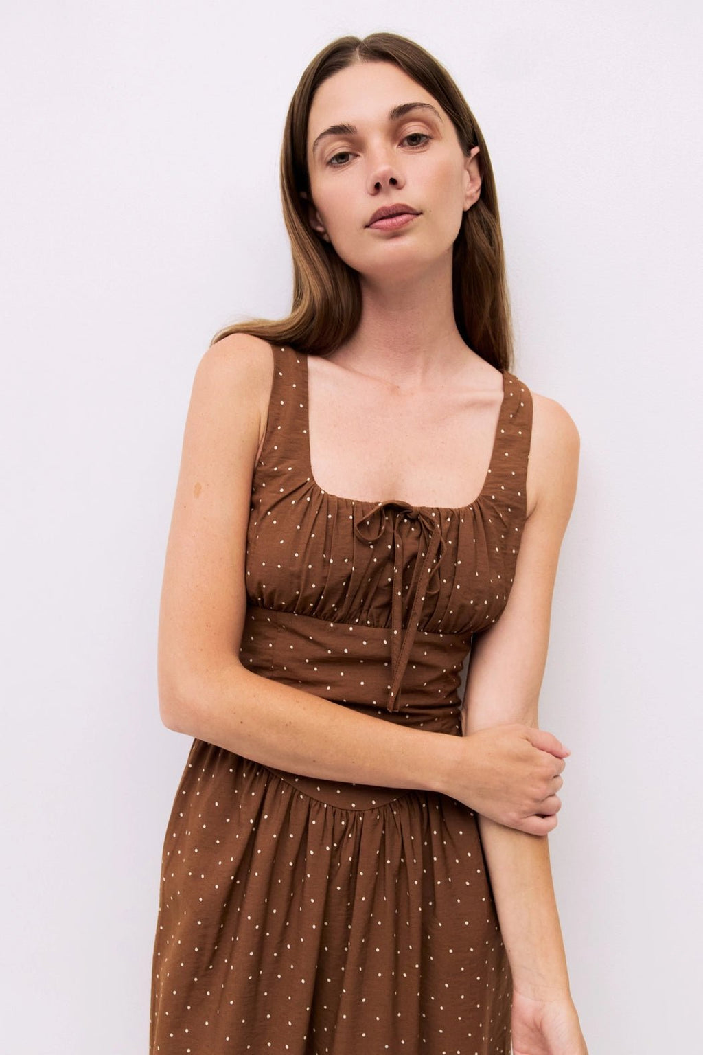 Polka Midi Dress - Addie Rose Austin