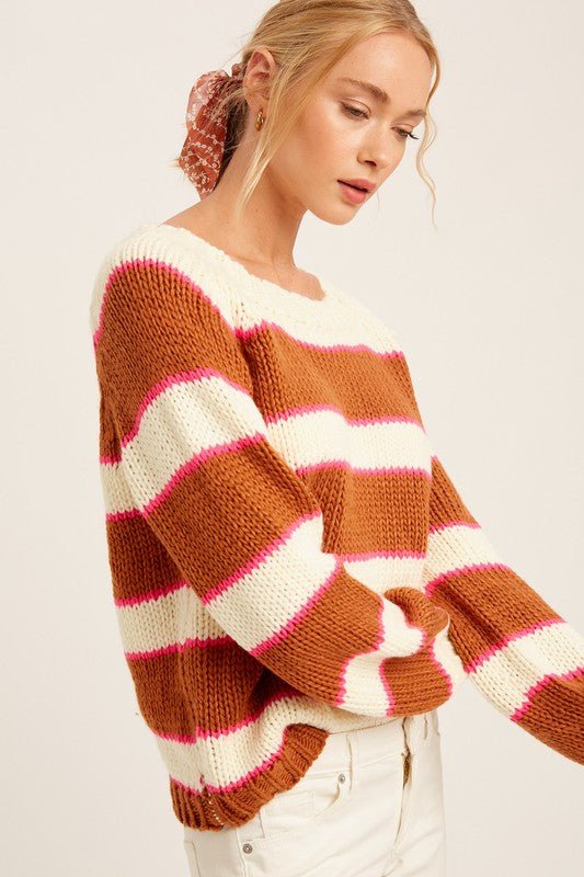 Polly Pullover Sweater - Addie Rose Boutique - Austin