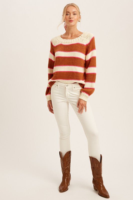 Polly Pullover Sweater - Addie Rose Boutique - Austin