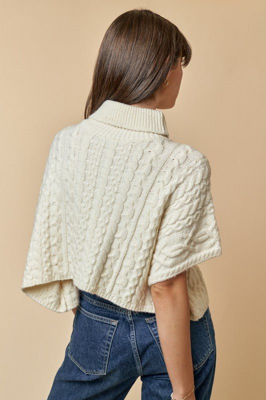Poncho Sweater - Addie Rose Boutique - Austin
