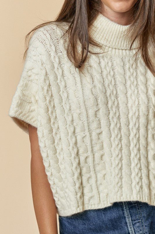 Poncho Sweater - Addie Rose Boutique - Austin