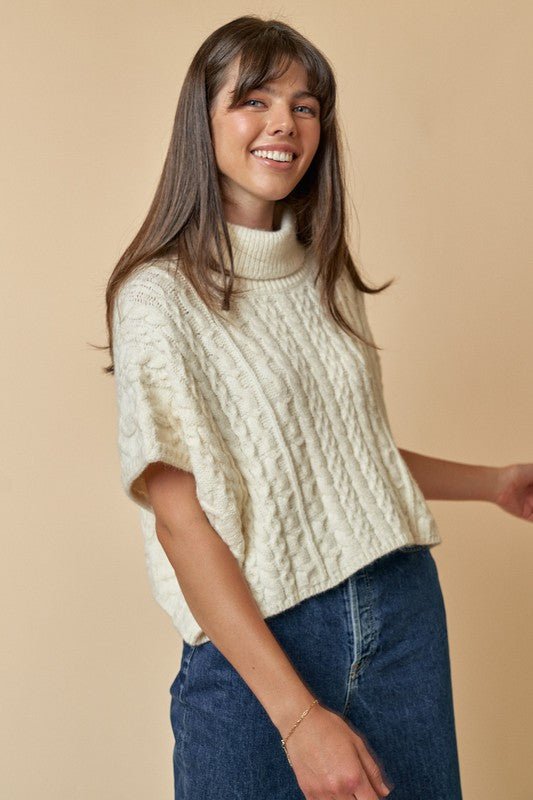 Poncho Sweater - Addie Rose Boutique - Austin