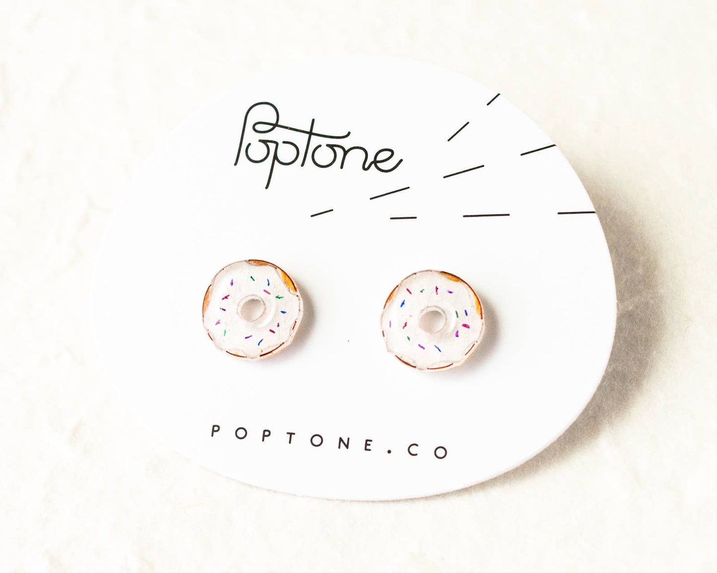 Poptone Co. - Donut Earrings | Food Post Earrings - Addie Rose Boutique - Austin