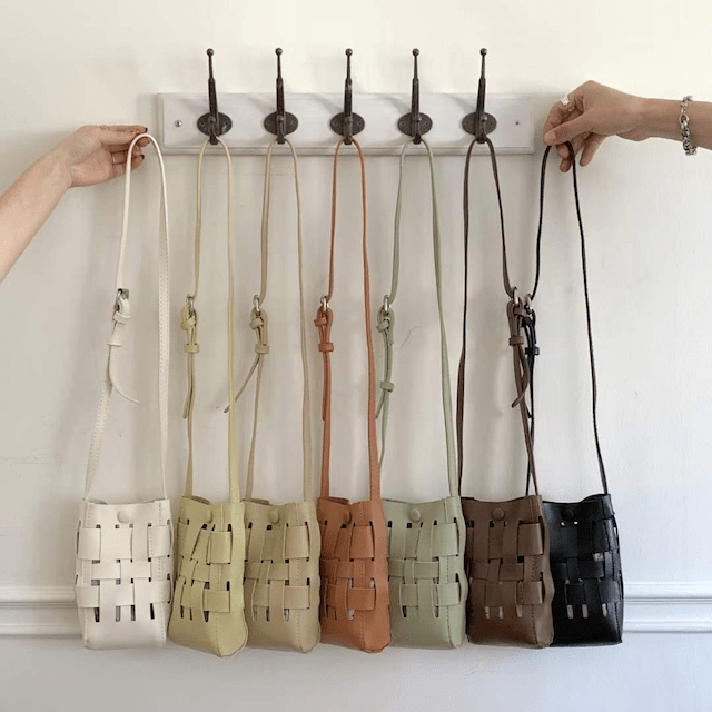 Pretty Persuasions - P23051 Small Woven Crossbody Bag - Addie Rose Austin