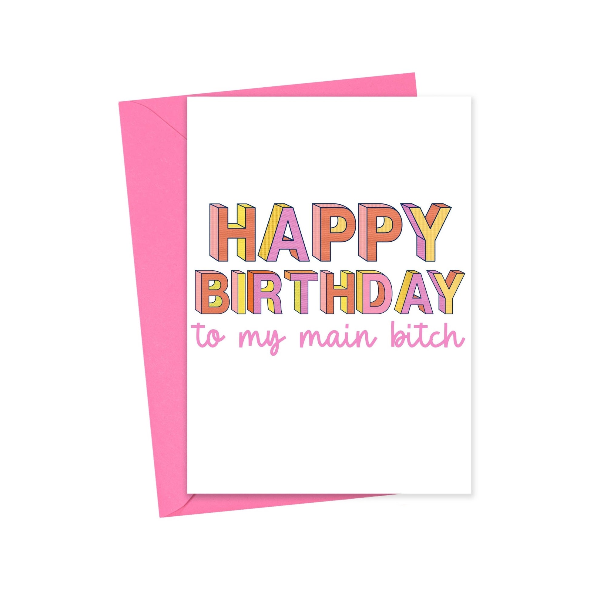 R is for Robo - Bitch Funny Birthday Card Birthday Greeting Cards for Women - Addie Rose Boutique - Austin
