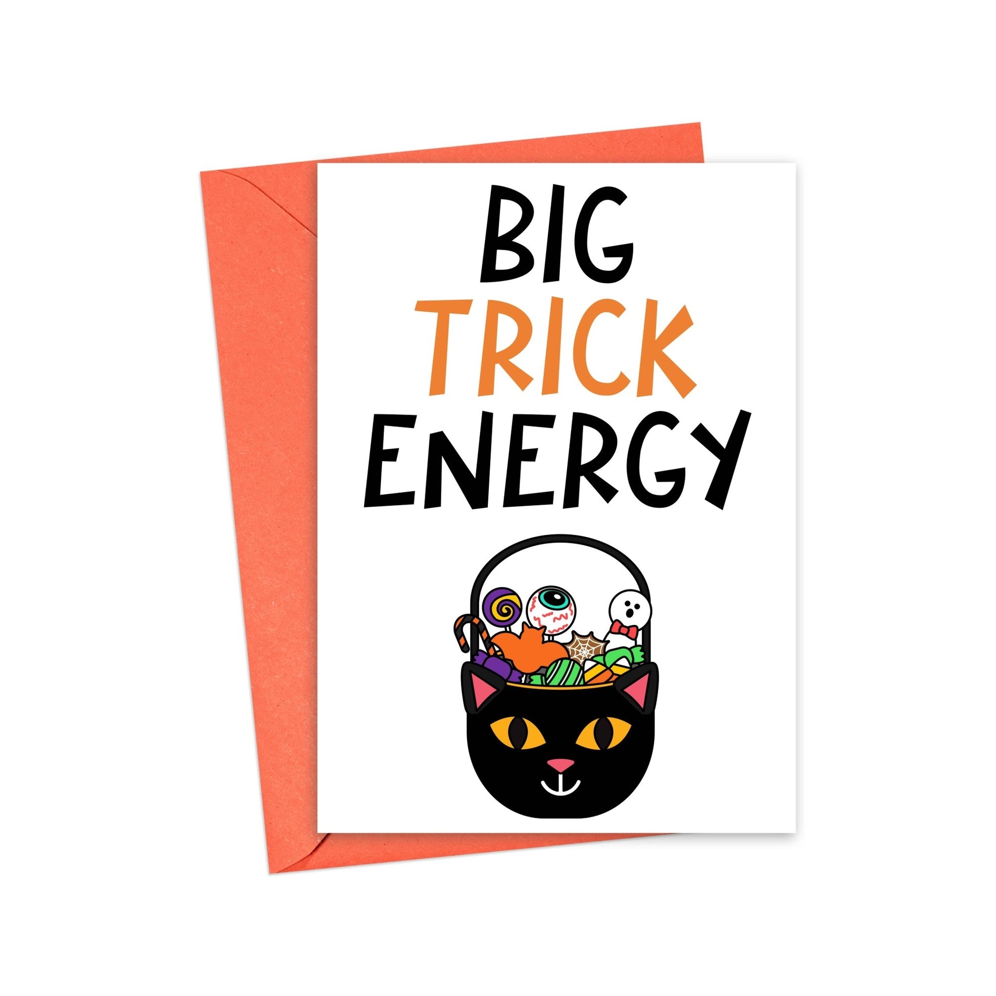 R is for Robo - Funny Halloween Card Big Trick Energy Happy Halloween Gifts - Addie Rose Boutique - Austin