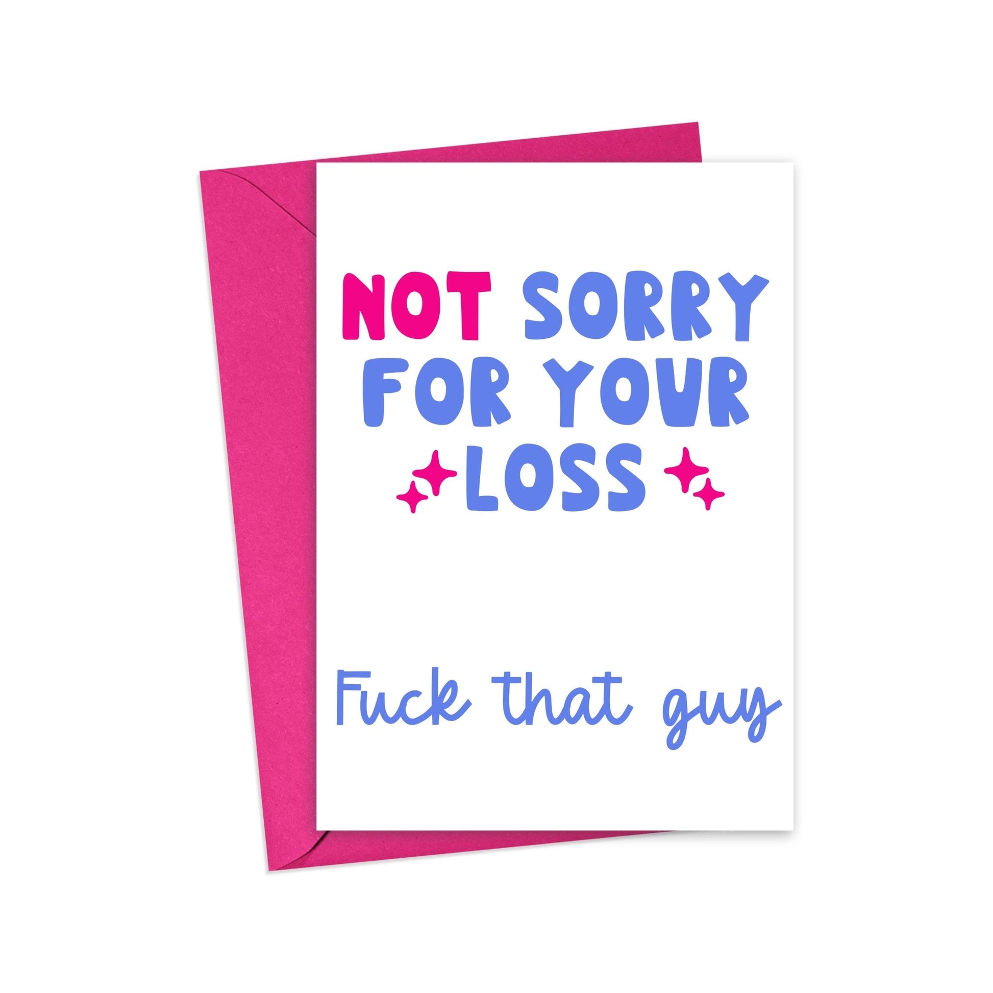 R is for Robo - Not Sorry Funny Breakup Card - Sassy Divorce Card for Friend - Addie Rose Boutique - Austin