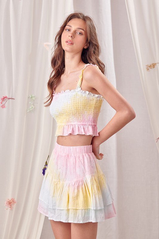 Rainbow Ruffle Skirt - Addie Rose Boutique - Austin
