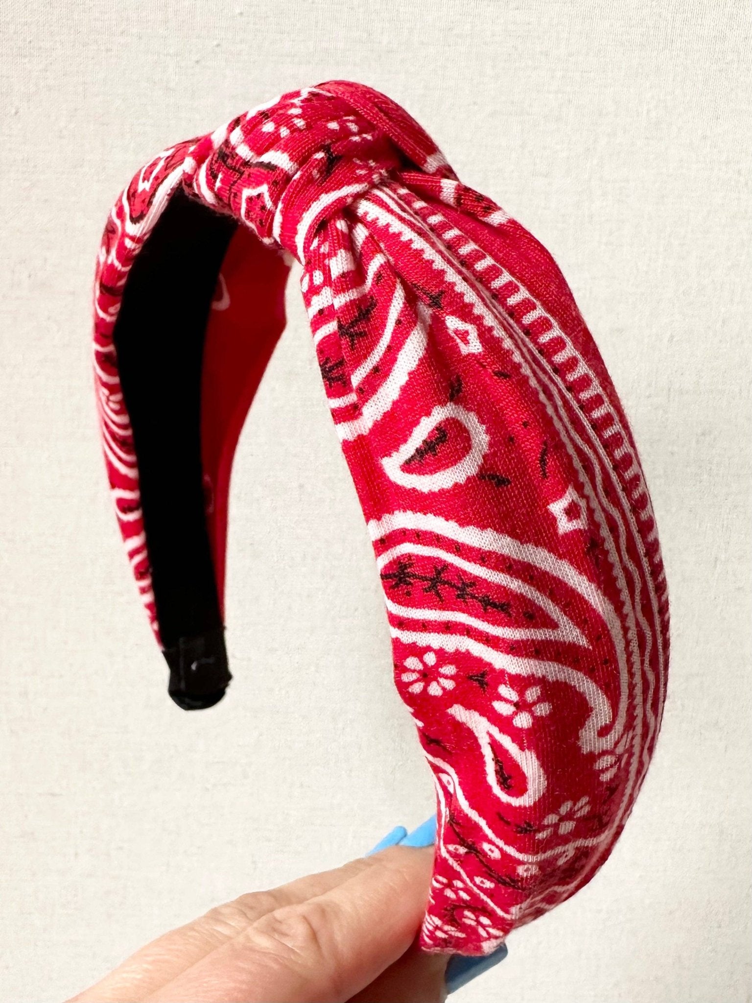 Red Bandana Headband - Addie Rose Boutique - Austin