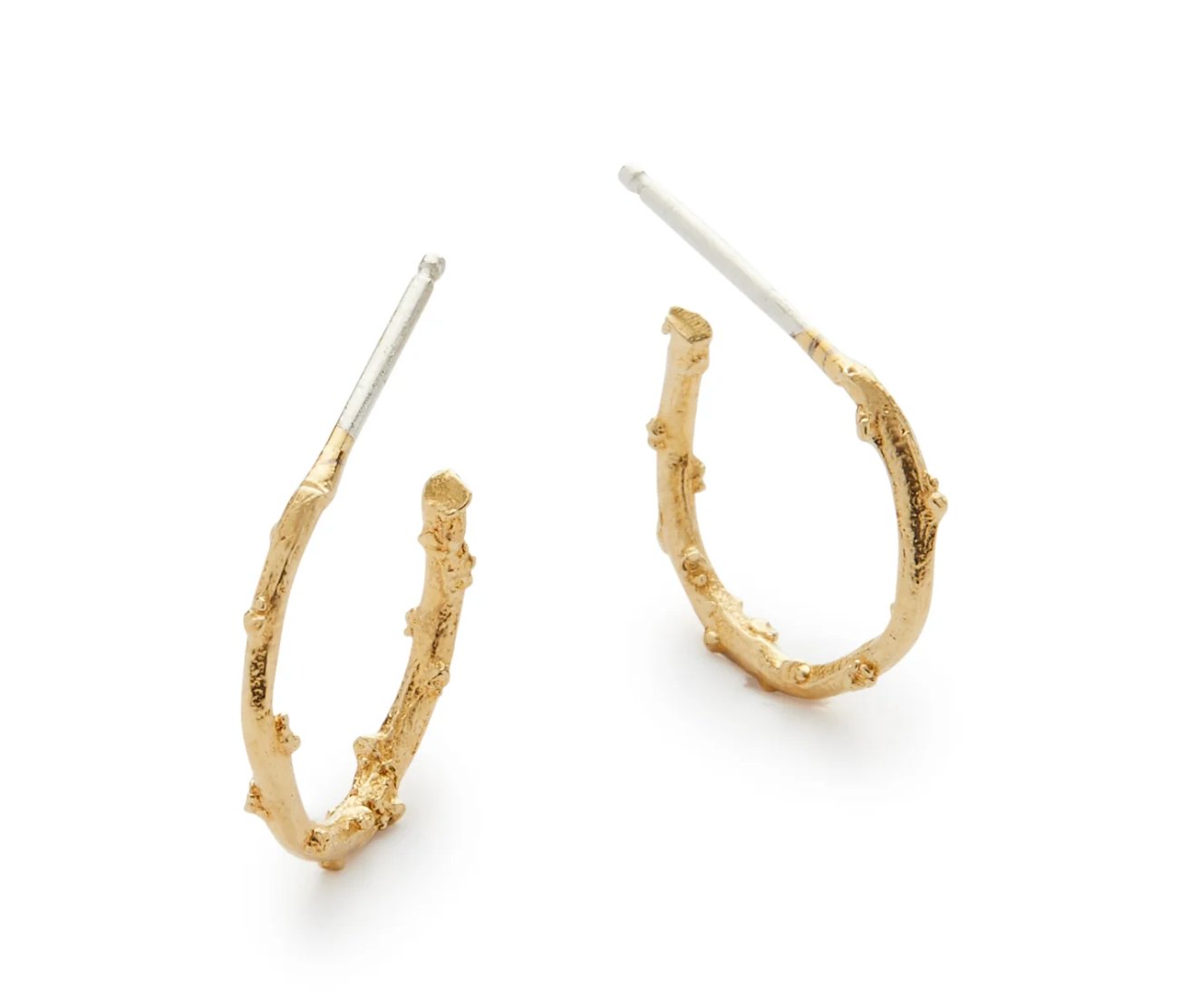 Ronnie Small (twig) Hoops - Addie Rose Boutique - Austin