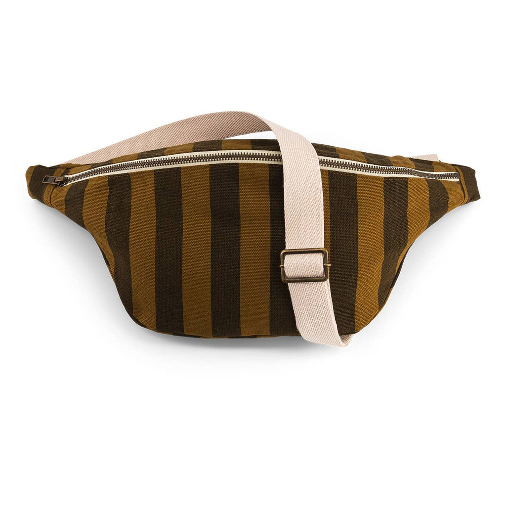 Rose in April - WOMEN BUM BAG STRIPES CUMIN AND BLACK - Addie Rose Boutique - Austin