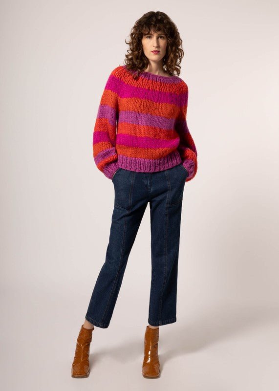 Rouge Woven Sweater - Addie Rose Boutique - Austin