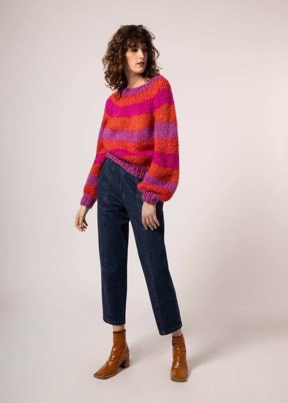 Rouge Woven Sweater - Addie Rose Boutique - Austin