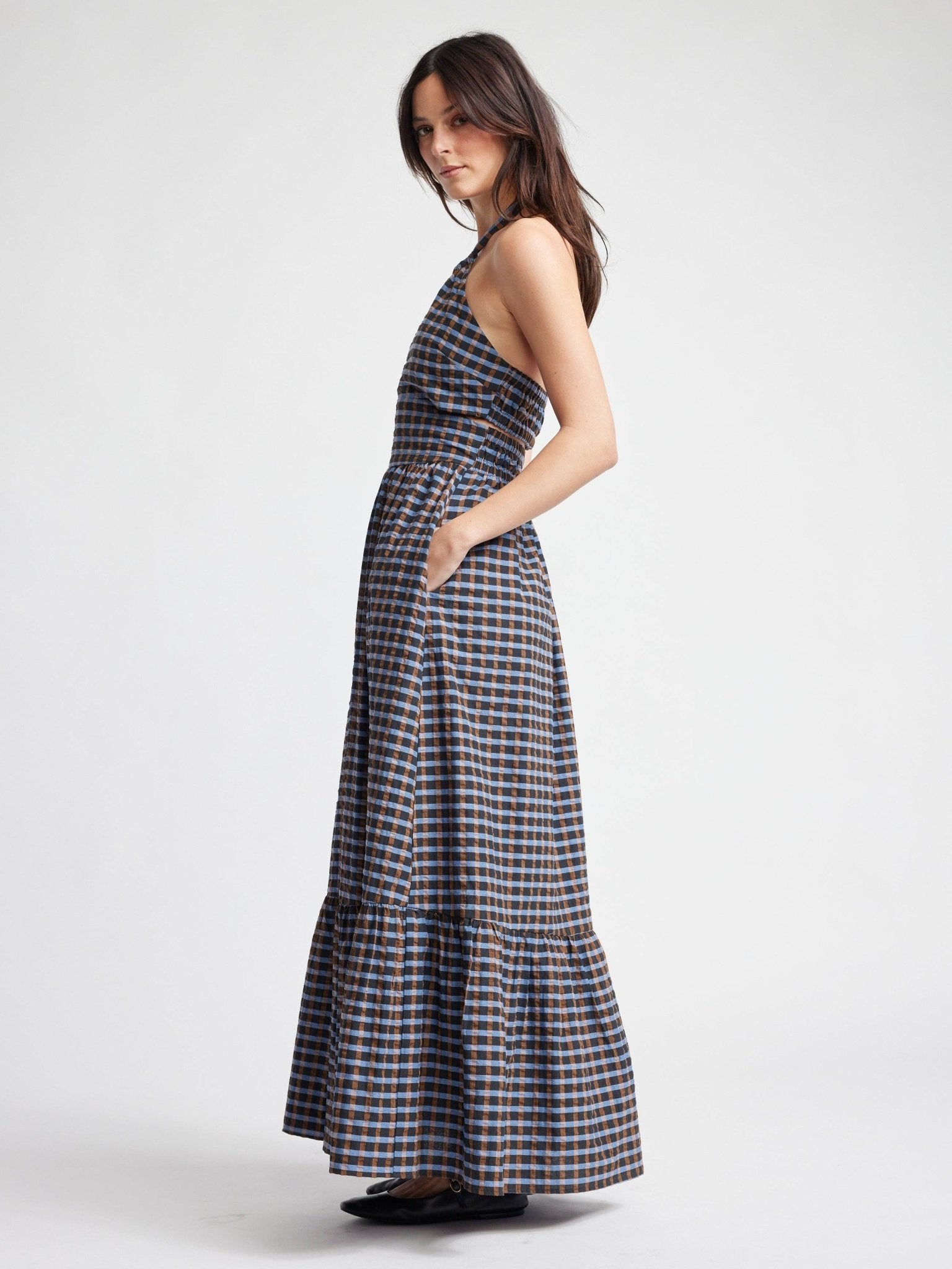 Self Contrast - Isolde Maxi Cut Out Dress - Addie Rose Austin