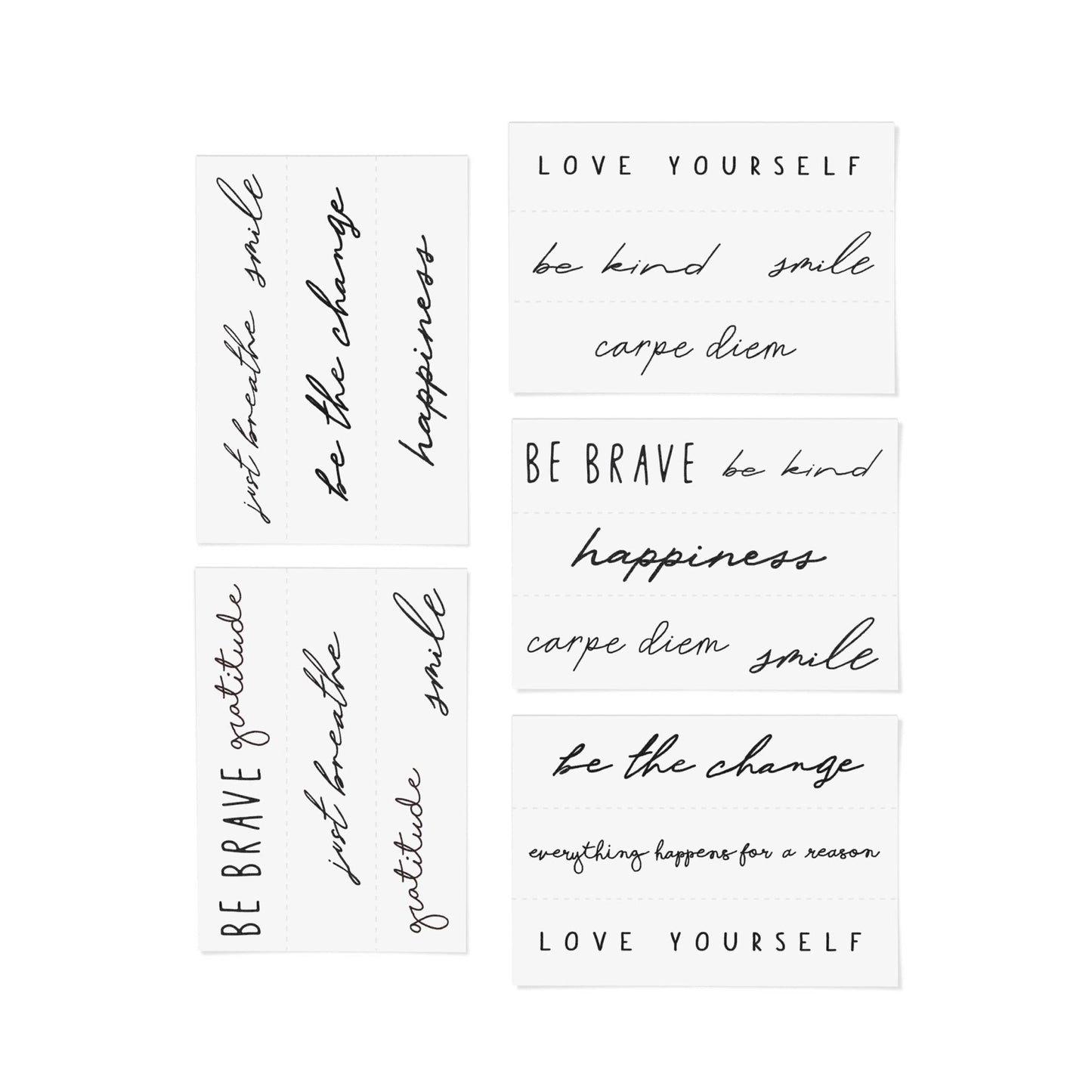 Self Love Temporary Tattoo Pack - Addie Rose Boutique - Austin