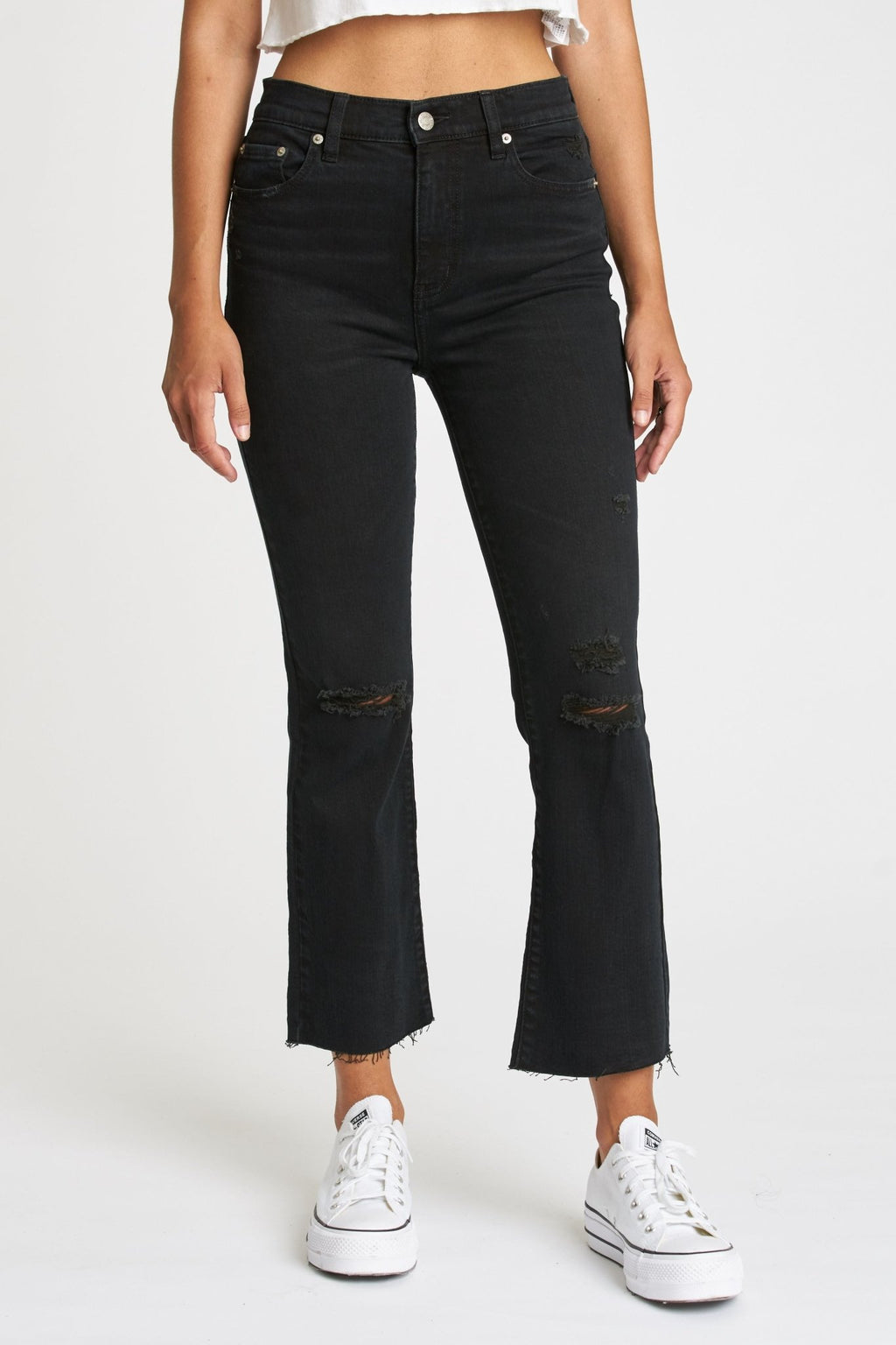 Shy Girl Black Denim - Addie Rose Boutique - Austin
