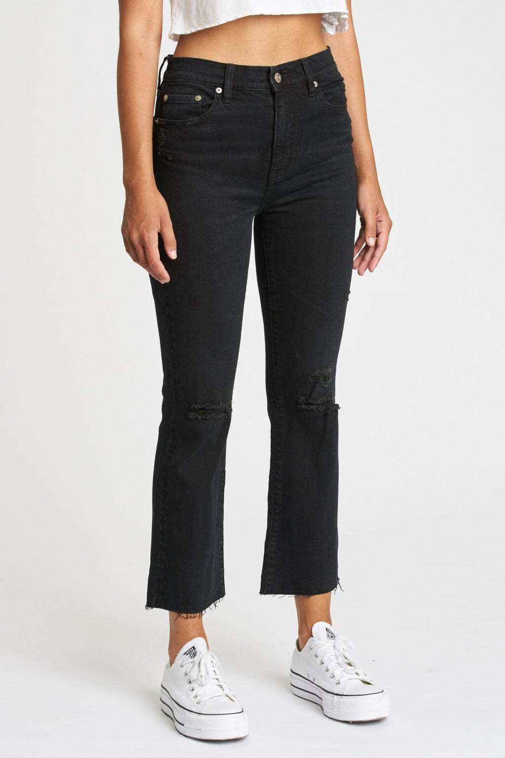 Shy Girl Black Denim - Addie Rose Boutique - Austin