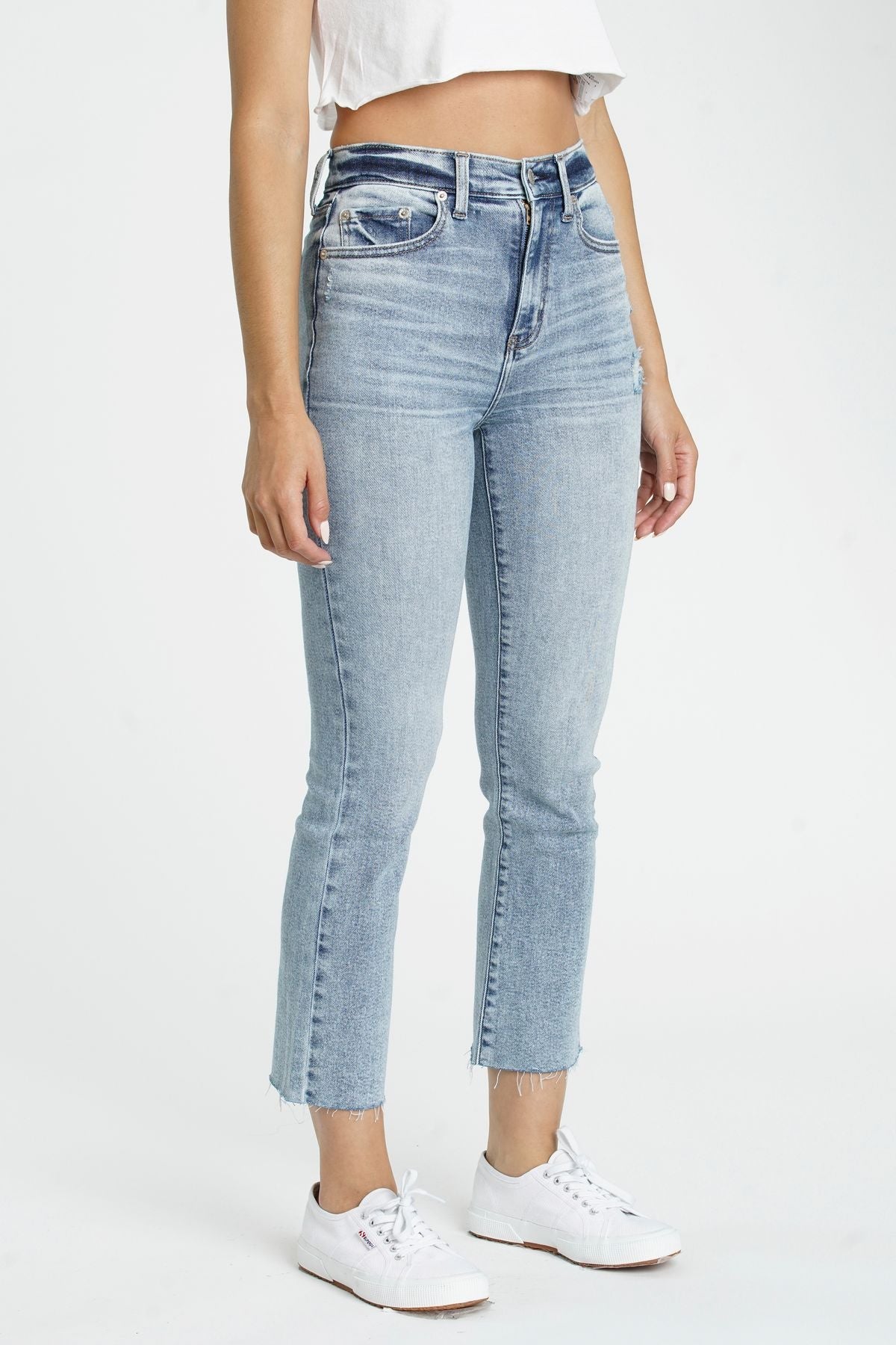 Shy Girl High Rise Crop Flare Jeans - Addie Rose Boutique - Austin