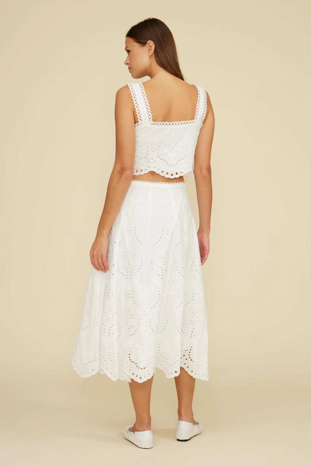 Sia Eyelet Top - Addie Rose Boutique - Austin