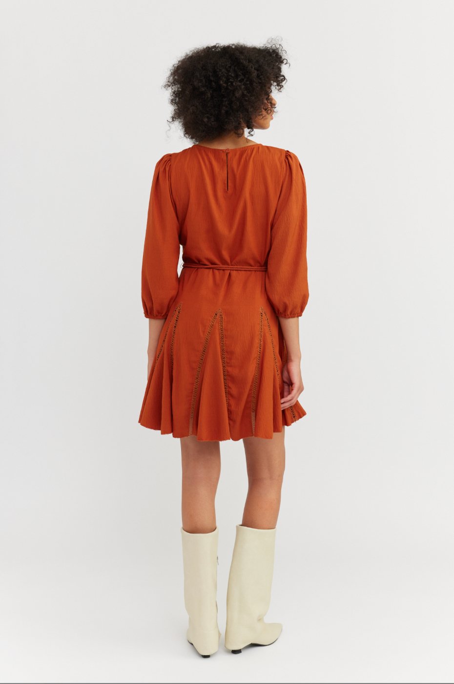 Sienna Rope Belt Dress - Addie Rose Boutique - Austin