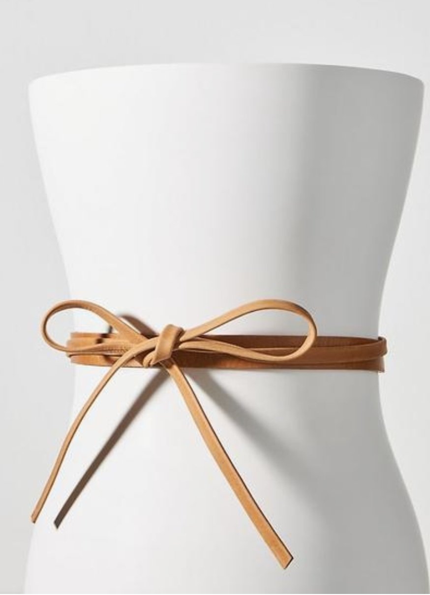 Skinny Wrap Belt - Tan - Addie Rose Boutique - Austin