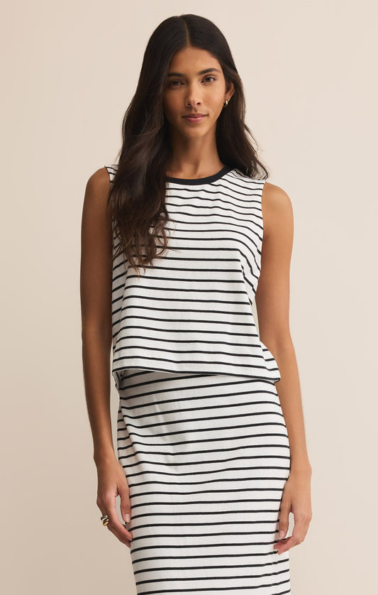 Sloan Stripe Top - Addie Rose Boutique - Austin