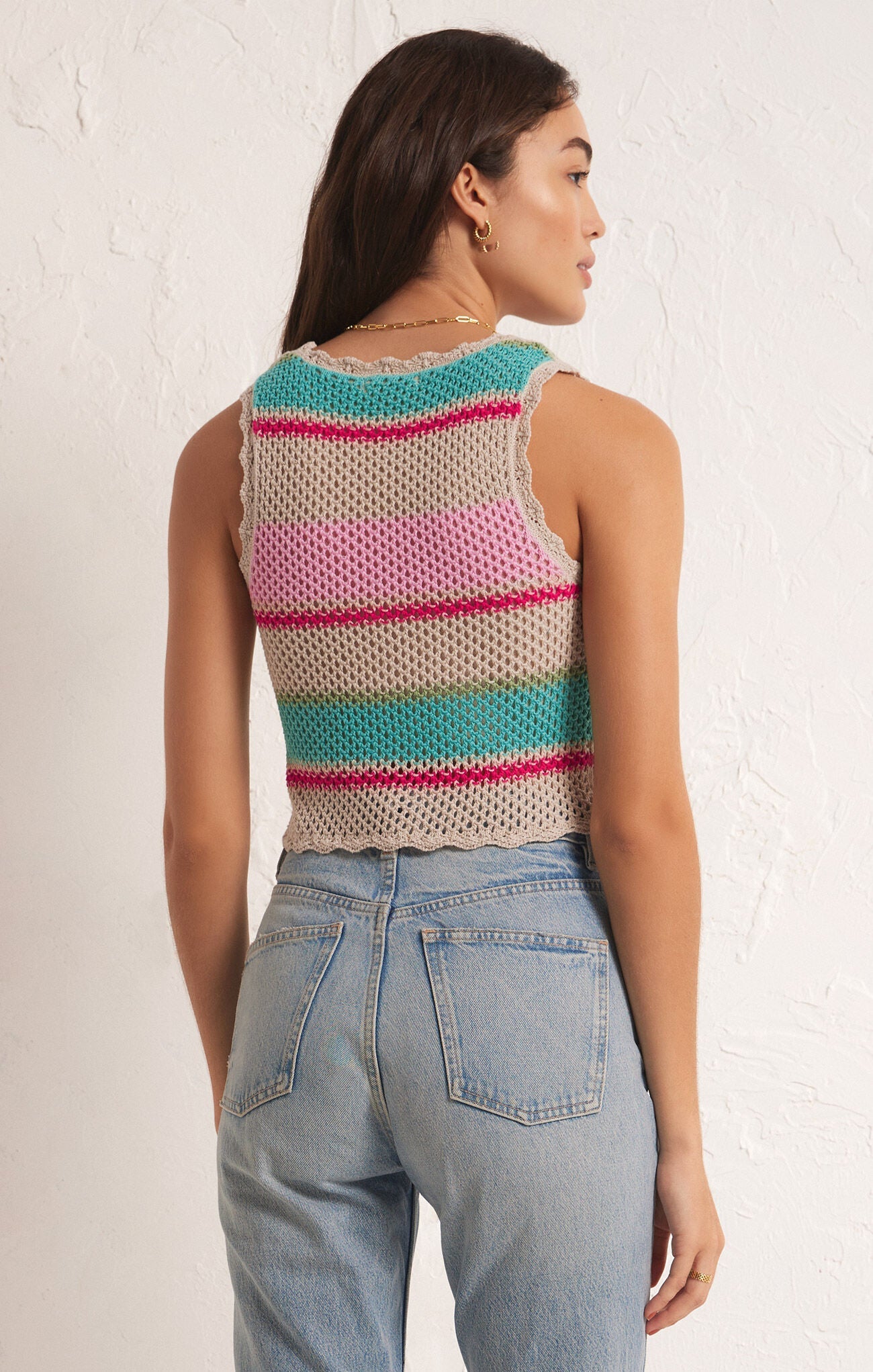 Sol Stripe Sweater Tank - Addie Rose Boutique - Austin