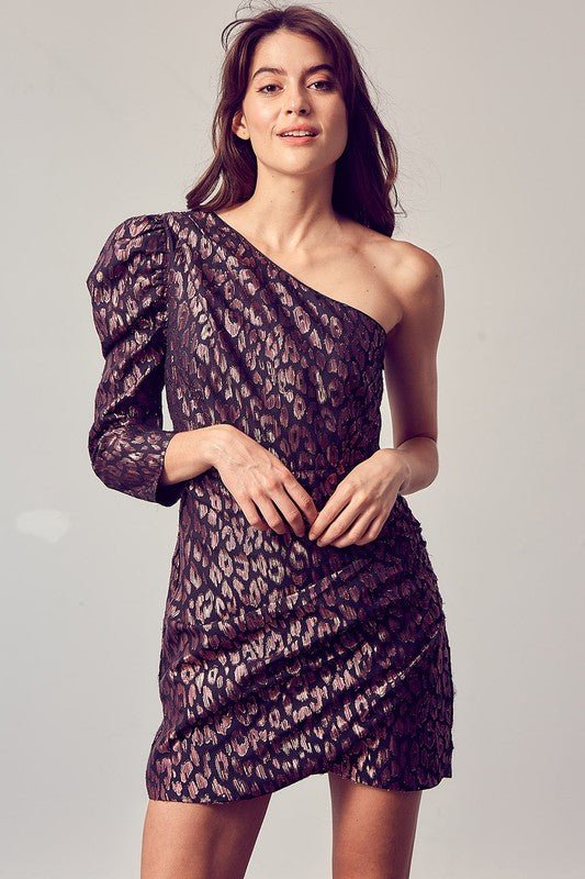 Sparkle One Shoulder Dress - Addie Rose Boutique - Austin