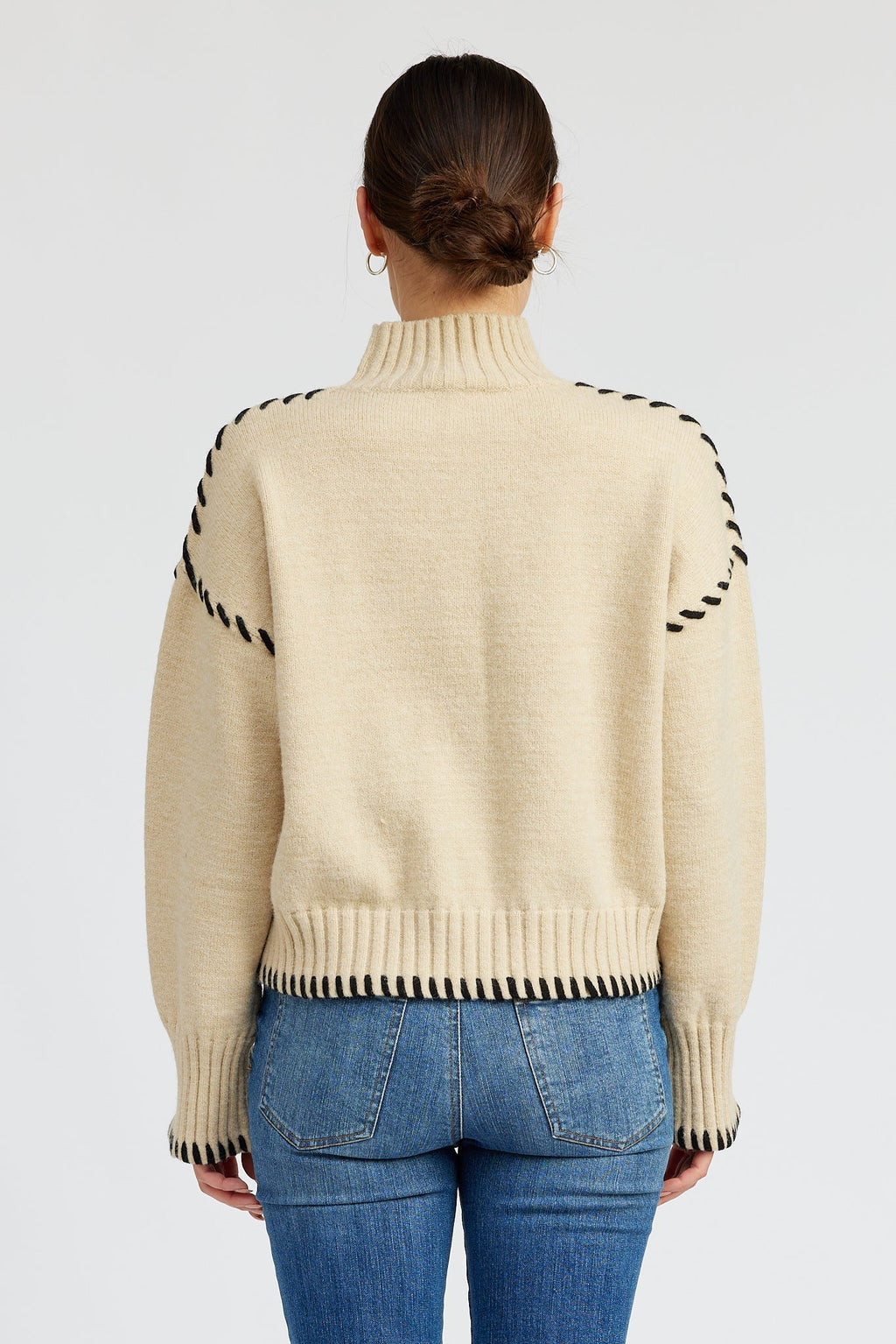 Stitch Knit Sweater - Addie Rose Boutique - Austin