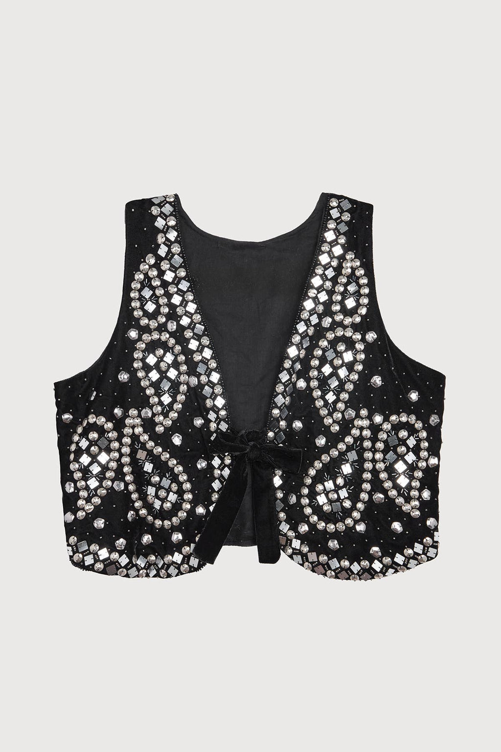 Studded Velvet Vest - Addie Rose Boutique - Austin