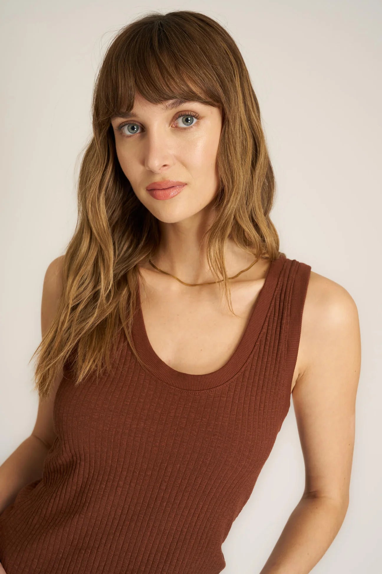 Suki Scoop Neck Rib - Addie Rose Boutique - Austin