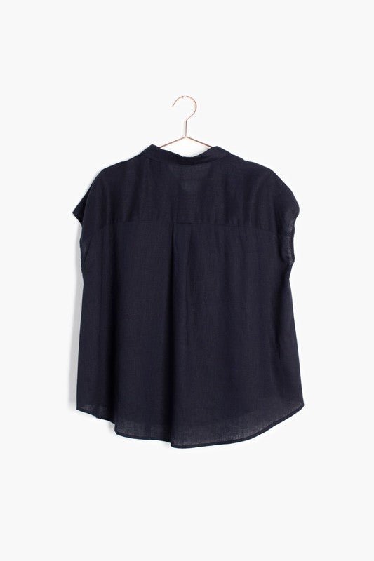 The Bennett Top - Navy - Addie Rose Boutique - Austin