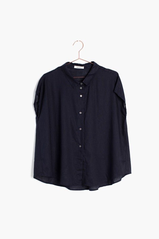 The Bennett Top - Navy - Addie Rose Boutique - Austin