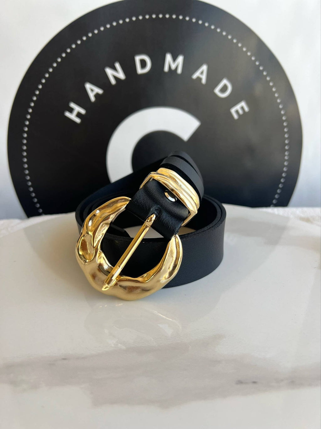 The Jessica Black Leather Belt - Addie Rose Boutique - Austin