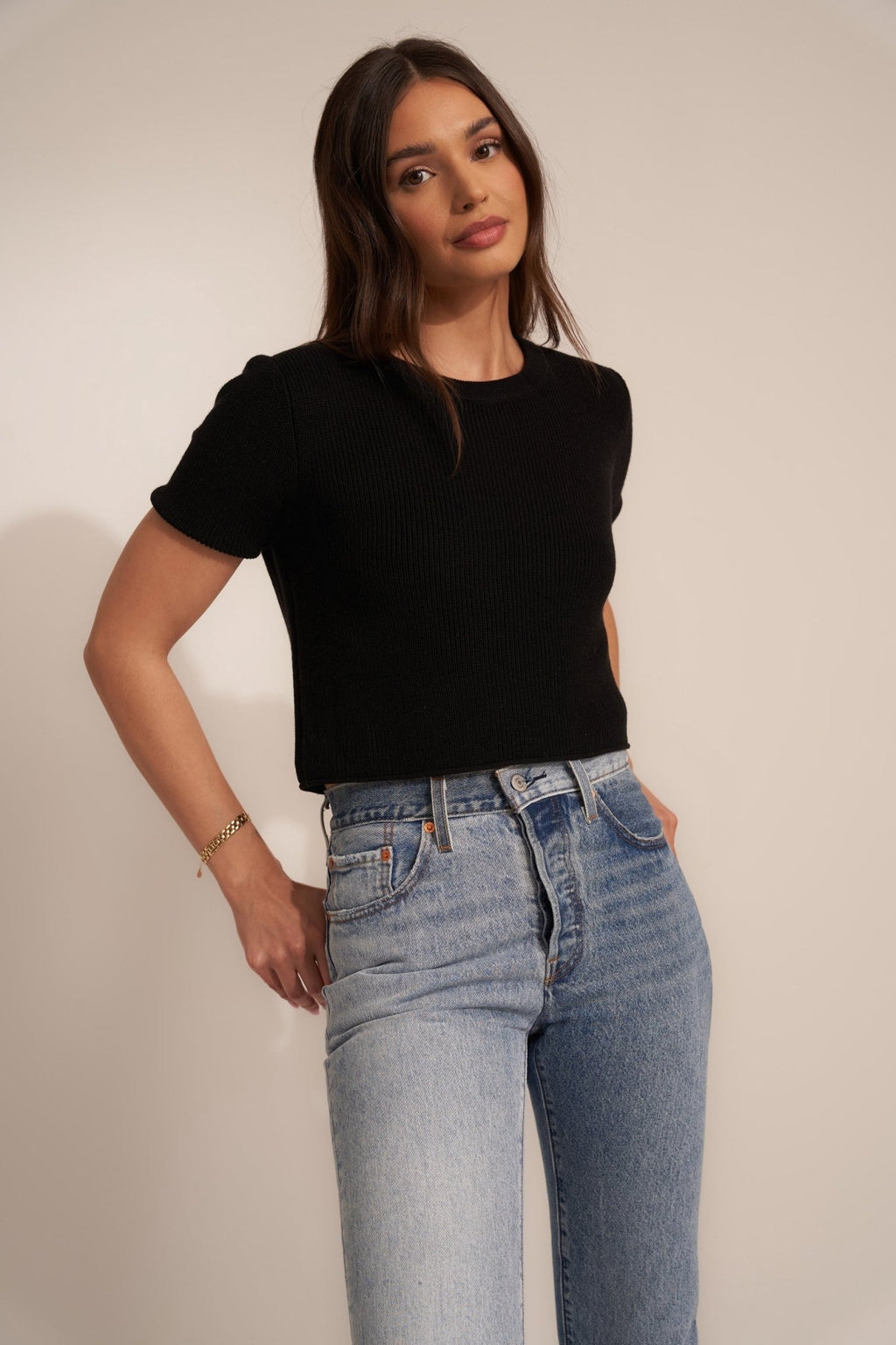 The Knit Top - Black - Addie Rose Boutique - Austin